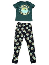 Star Wars Coolest In Galaxy Grogu Baby Yoda Christmas Pyjamas Bottom Top Set