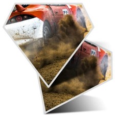 2 x Diamond Stickers 10 cm  -