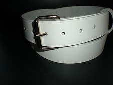 WHITE LEATHER JEAN BELTS SUITABLE FOR MEN AND WOMEN SMALL TO XXL SIZES T5