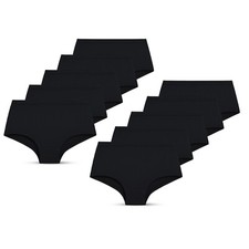 BELVIAN GIRLS 10 PACK HIPSTER SHORTS KNICKERS UNDERWEAR 100% COTTON AGE 5-16