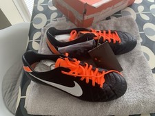 Vintage Nike Tiempo Legend IV Elite SG -black/orange Size 10 BNIB (Italian made)