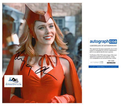 Elizabeth olsen autograph - elizabeth,