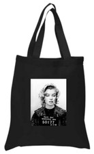 Monroe Black Cotton Tote Bag
