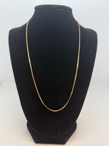 9ct gold micro - curb, chain
