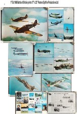 NINE 1st Ed 1969 Battle of Britain  17” x 23” Posters Spitfire Prod. Ltd x9 RARE
