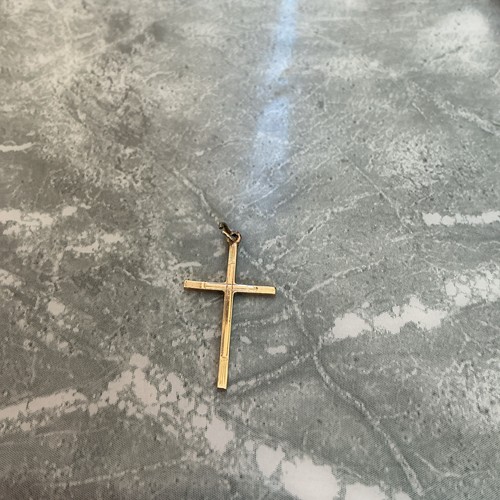 9ct gold cross 375 solid - 375,