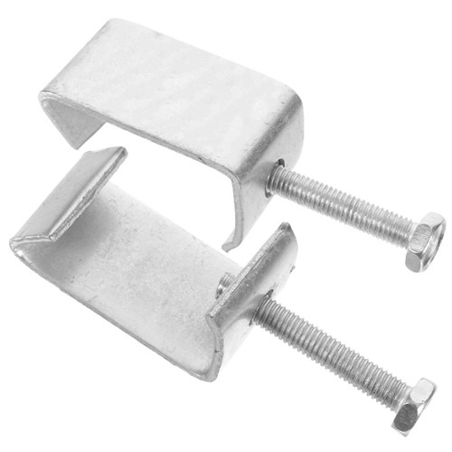 Silver stainless steel clamp - c,