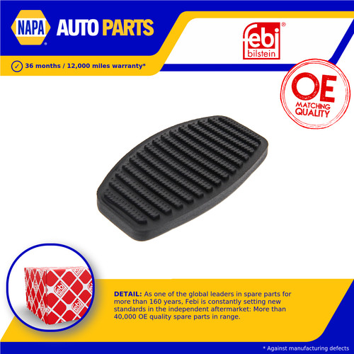 Clutch pedal pad - pad, fiat