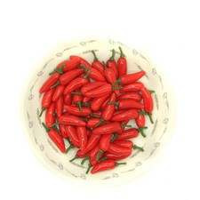  60pcs Colorful Simulation Peppers Bubble Peppers Mini Fruits and Vegetables