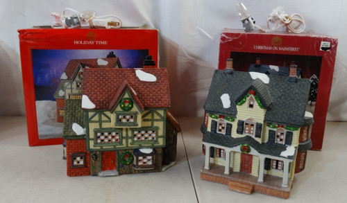 Porcelain lighted houses - porcelain,