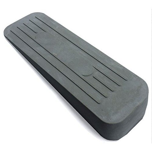 Door wedge grey rubber - rubber, heavy