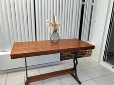 Iroko wooden console table - iroko,