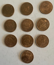 10 BEAUTIFUL WREN FARTHINGS ALL FROM 1940 - WWII ERA - BATTLE OF BRITAIN - LOOK