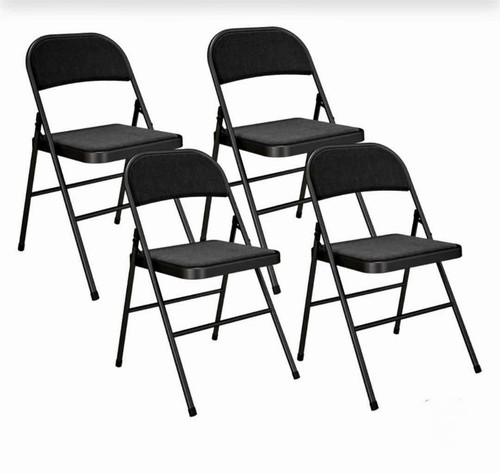 Set black metal folding - set, 4