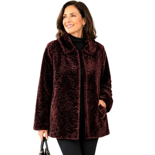 Faux persian lamb fur - persian, jacket