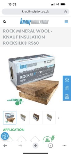 Knauf rocksilk rs60 - 75mm, wall