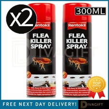 2 x RENTOKIL FLEA KILLER SPRAY