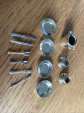 Sindy Gold Tea Set With Some Cutlery