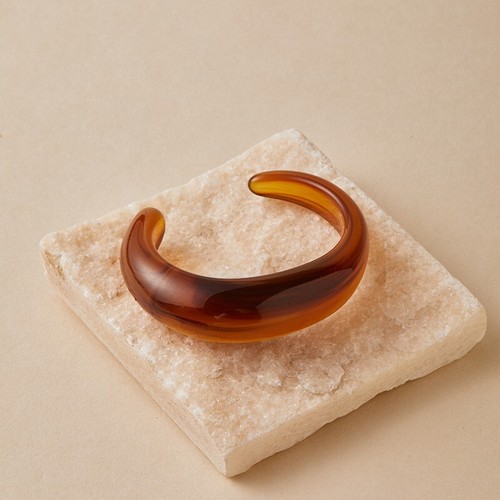 Acrylic beige natural - beige, bangle