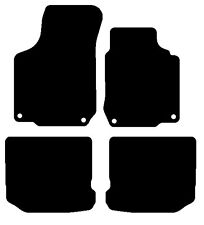 Fits Seat Leon Mk1 Inc Cupra/R/FR 01-05 Black Luxury Tailored Car Mats Hitech
