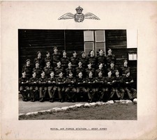 West Kirby Photograph Cheshire Signed Posed Group of Royal Air Force Men 1947