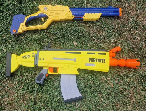 Shot yellow plastic - shot,