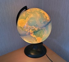 Tecnodidattica Orion 25 1960s Vintage Illuminated World Globe 