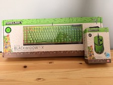 Razer Cobra - BlackWidow V4 Green Switch Minecraft Edition Keyboard & Mouse-L@@K