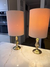 Pair of Vintage Brass Table