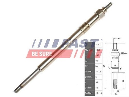 For fast ft82736 glow plug - fast,
