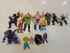 Vintage Retro 80s 90s  Action Figure Toys Retro Toy Bundle - wwf WCW mimp mask 