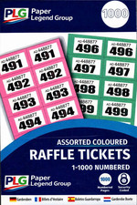 Pack of 12 Raffle Ticket Book