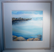 Cornwall Coast Painting Signed Judi Trevorrow Cornish Artist Register Nansidwell