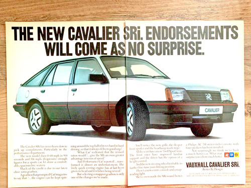 Vauxhall cavalier sri - sri, 1980s
