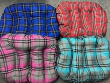 DOG PILLOW OVAL TARTAN - WARM & SOFT LUXURY CAT PET 