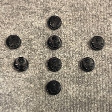 UK British Army Surplus The Rifles Black Plastic No.2 Jacket 16mm Tunic Buttons