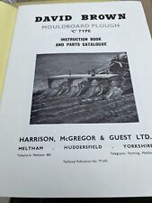 DAVID BROWN Mouldboard Plough C Type Instruction / Parts Book 1962