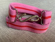 Elasticated Snake Belt 25mm Pink & Red Adult Boys Mens Girls xl xxl xxxl Z1