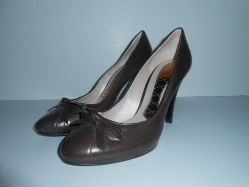 Magrit brown leather heels - brown,