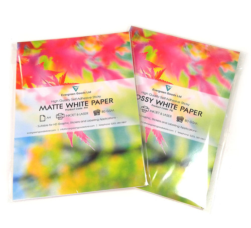 Sticker paper sheets - a5,