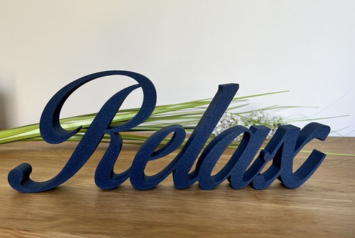 Navy blue relax - blue, ornament
