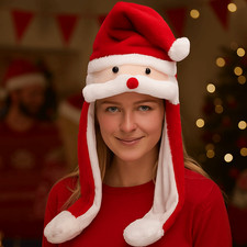 Cartoon Santa Reindeer Party