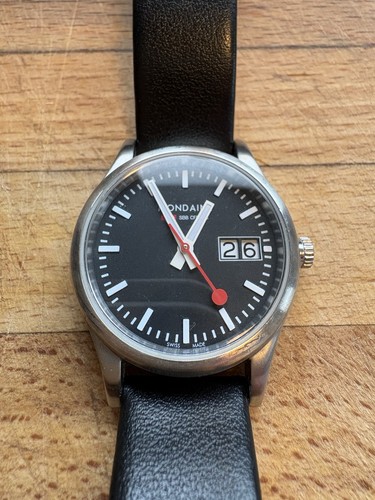 Mondaine watch with date - mondaine,