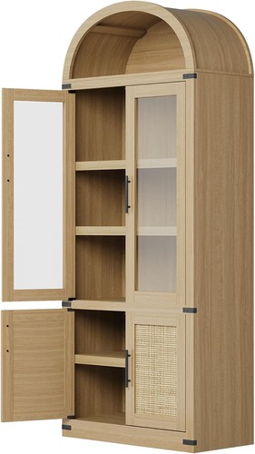 Modern arched bookcase cabinet - arched,