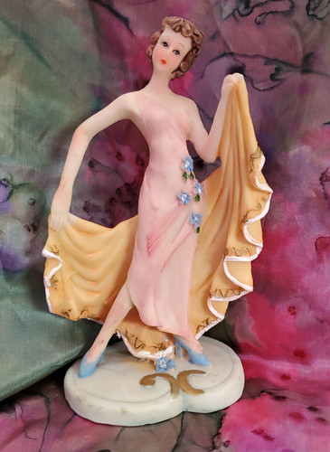 Vintage flapper dancer art - ,
