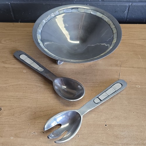 Vintage aluminium salad - aluminium, bowl