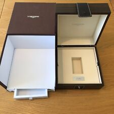 Genuine Longines Wooden Heritage Legend Diver Watch Box & instructions (Damaged)