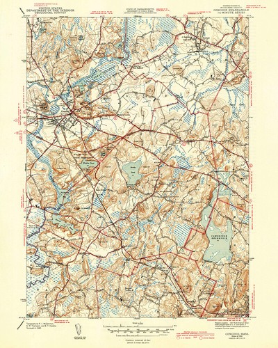 1943 topo map - topo, concord