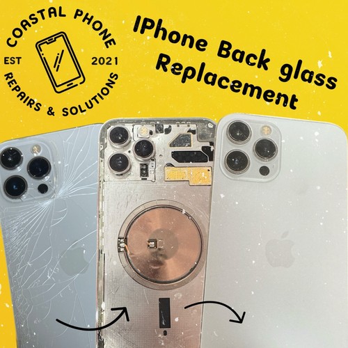 Iphone max back glass - xs,