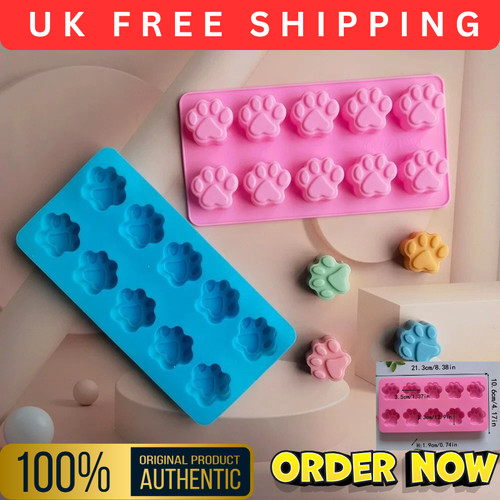Paw print silicone mould - print,